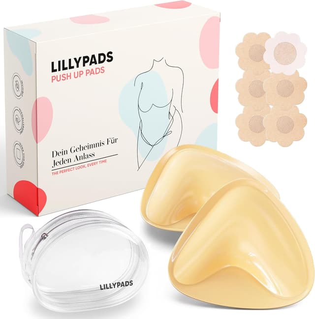 Detalle de Lillypads® Push Up Pads – selbstklebende BH-Einlagen für Push-up-Effekt (Cup A–D)