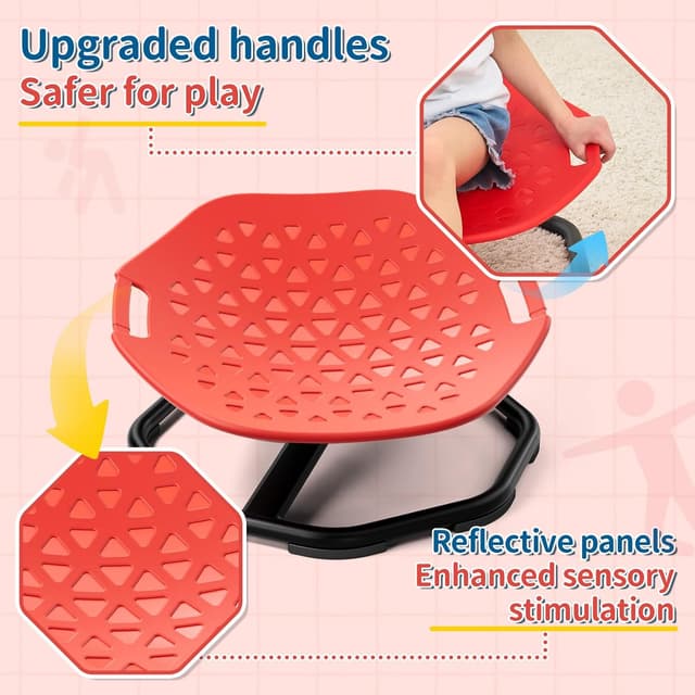 Thumbnail 2 de KidBloom Drehstuhl Autismus 360° Rot