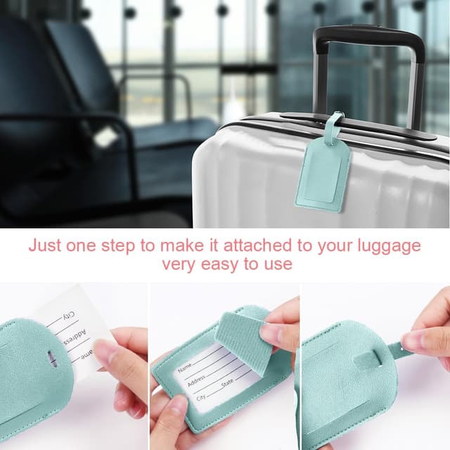 Thumbnail 4 de Flintronic étiquettes en cuir lot de 4