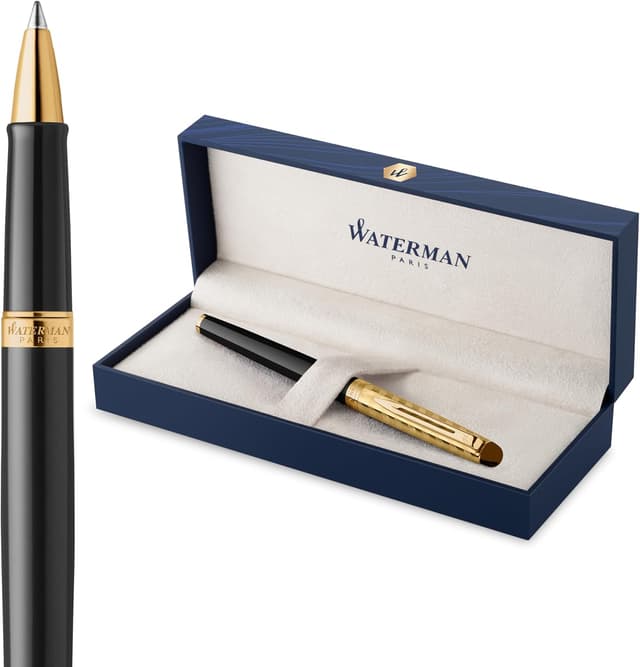 Detalle de Waterman Hémisphère Stylo roller Noir Or