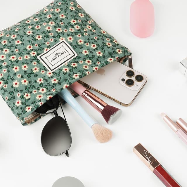 Thumbnail 4 de Aucuu Neceser Maquillaje Floral Mujer 🌺 Bolsas de Viaje Multifuncional