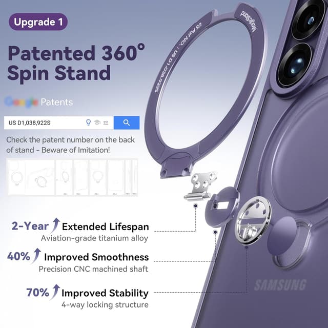 Detalle de CASEKOO S26 Ultra magnetic case 6.9