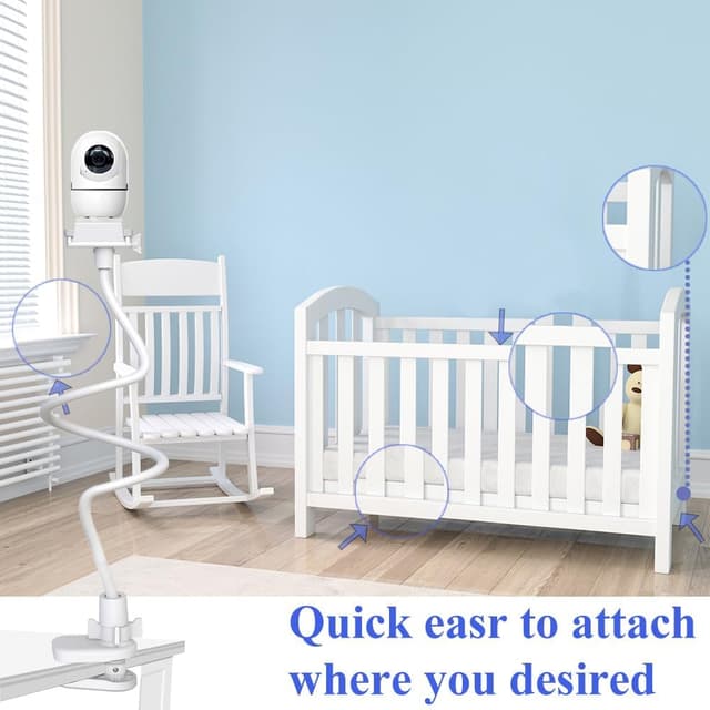 Detalle de EYSAFT Baby Monitor Holder for Hellobaby HB65/HB66/HB6650/HB840 (and HB series)