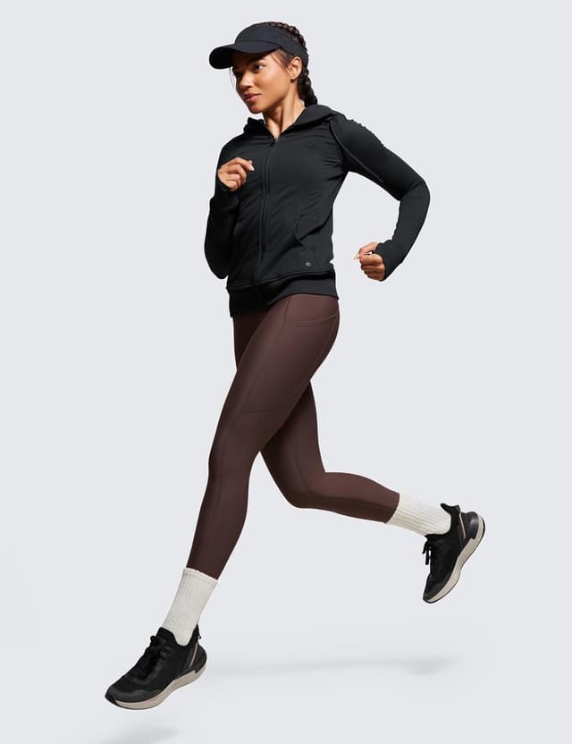 Detalle 2 de Leggings thermiques CRZ YOGA femme à taille haute avec doublure polaire et poches