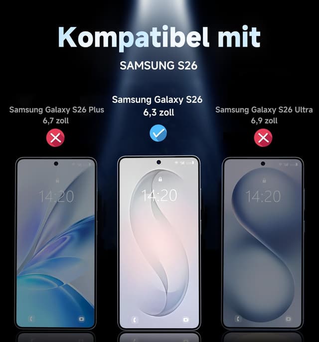 Detalle 2 de MAGIC JOHN Displayschutzfolie S26 2 Stück