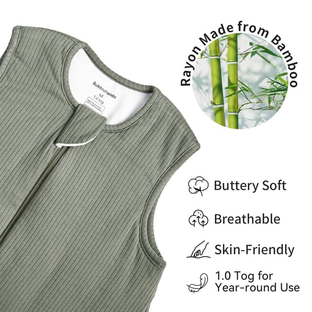 Detalle de BubblePanda Bamboo 1.0 Tog Sleep Sack