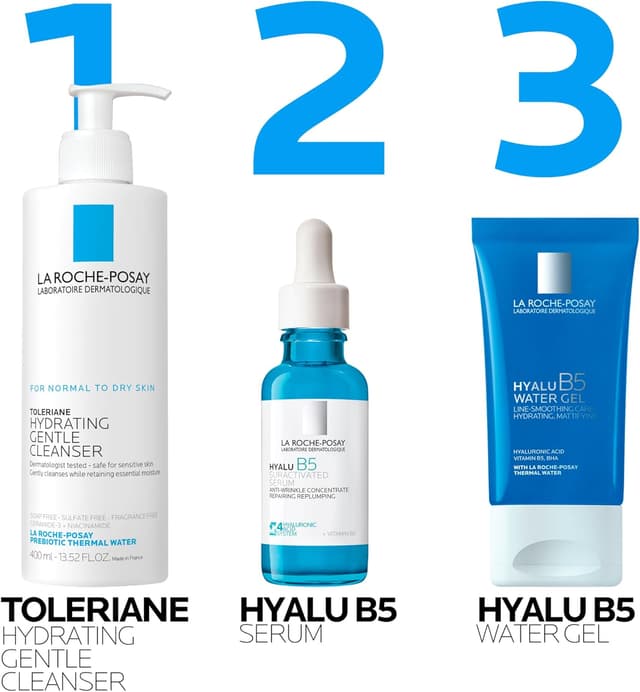 Detalle 2 de La Roche-Posay Hyalu B5 Light Gel Cream (40ml) — Instant Fresh Cooling Water-Breaking Gel