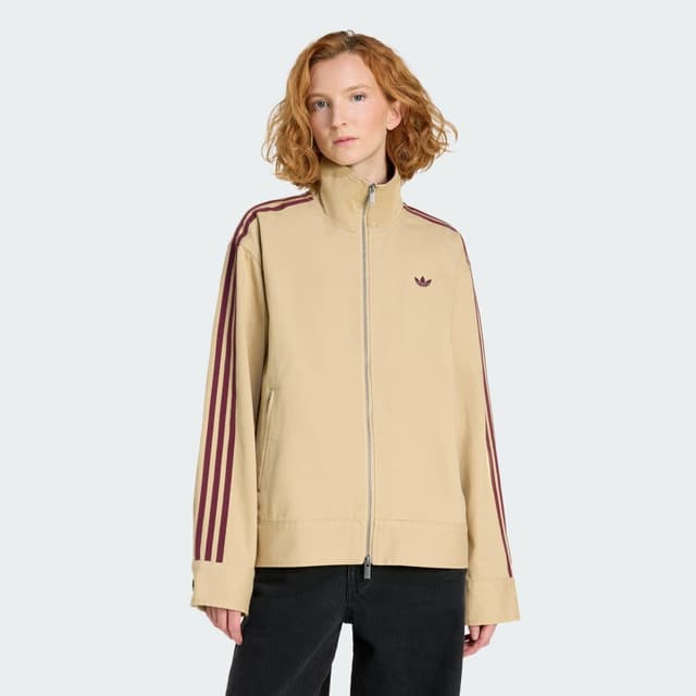 Detalle de Chaqueta de sarga adidas Originals Athl Dept Firebird (beige)