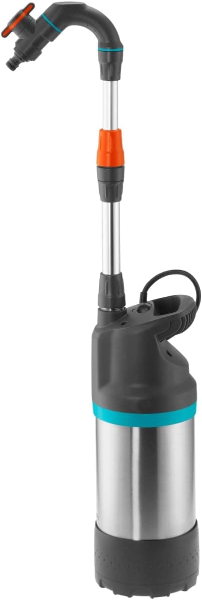 Detalle de GARDENA Regenfasspumpe 4700/2 inox automatic – Tauchdruckpumpe mit integriertem Filter und automatischer Steuerung