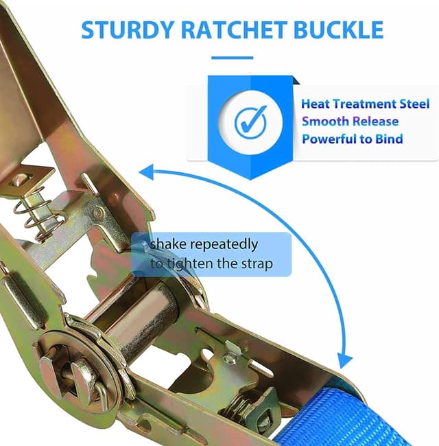 Thumbnail 2 de Cinghie di tensione 6m x 25mm 800 kg