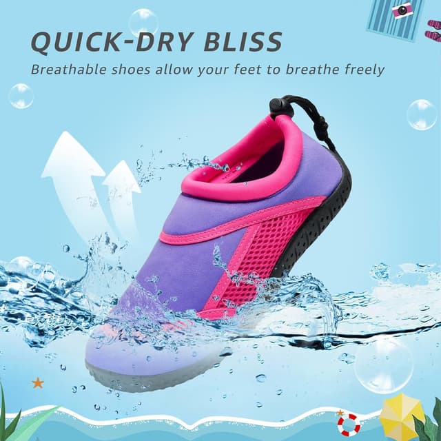 Detalle 2 de HKR Kids water shoes socks aqua