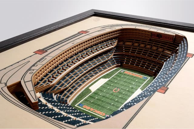 Detalle de YouTheFan NFL 25-Layer StadiumView Wall Art