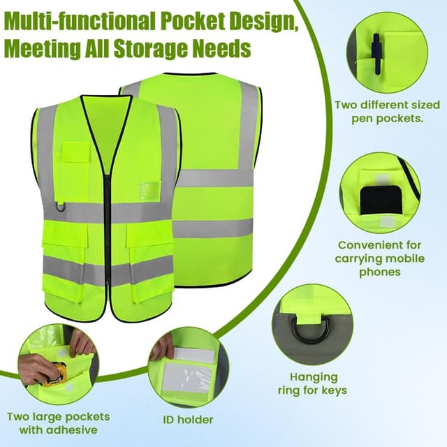 Thumbnail 2 de Adiwo Chaleco Reflectante de Bolsillo 360°