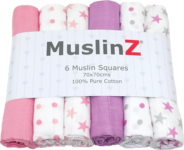 Detalle de MuslinZ Muslin Squares 6 pack 70 cm