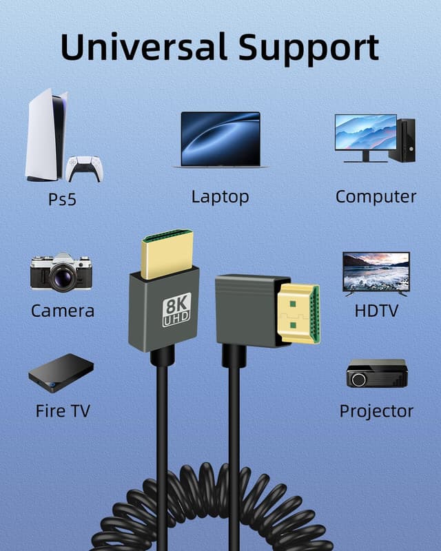 Detalle 2 de GELRHONR 8K HDTV cable 48Gbps extension