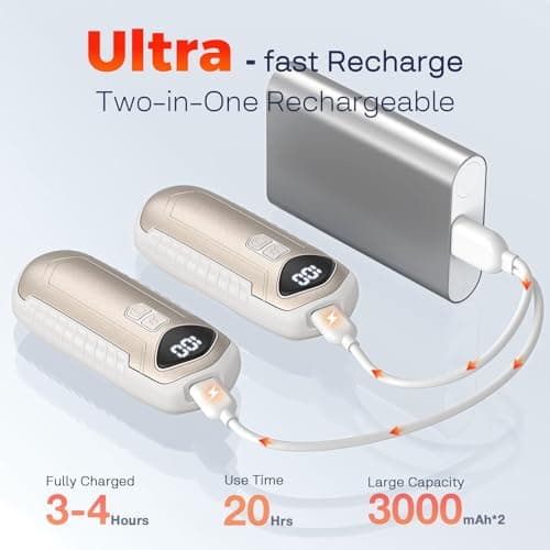 Thumbnail 2 de Lot de 2 chauffe-mains 6000 mAh ⚡