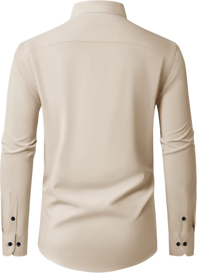 Detalle 2 de J.VER Herren Hemd Langarm Stretch – Regular Fit Businesshemd für Büro, Hochzeit & Alltag