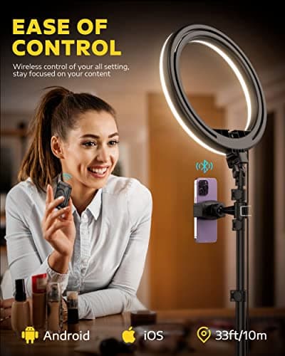 Thumbnail 4 de Kaiess 10.2" Ring Light with 65" Tripod