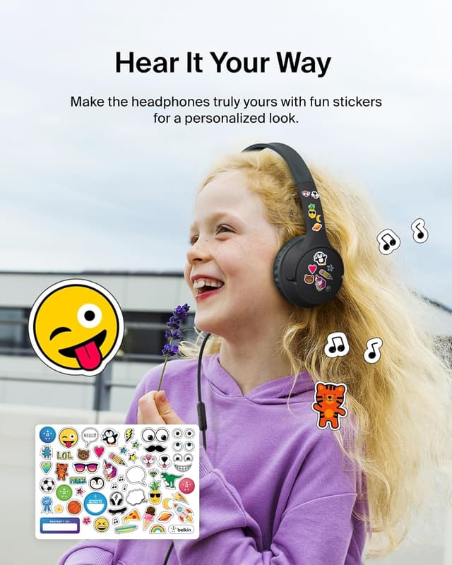 Thumbnail 6 de Belkin SoundForm Mini Kids 85dB headphones