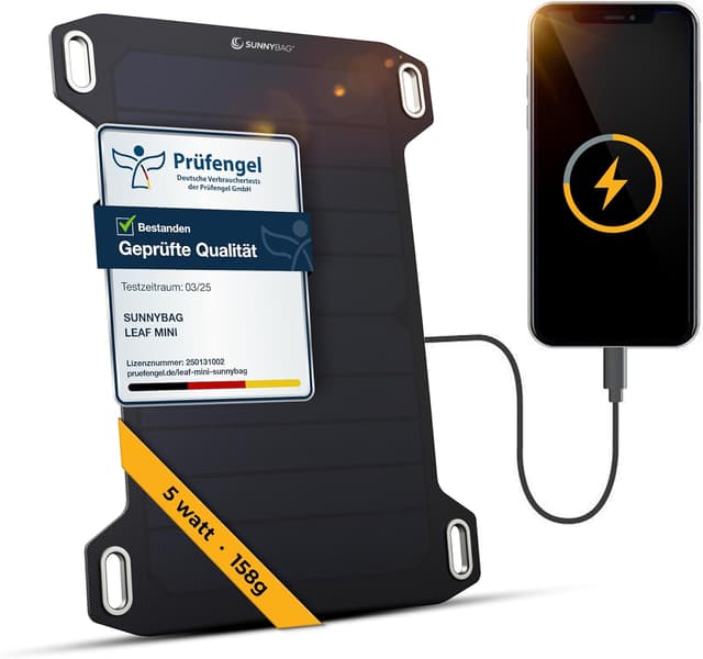 Detalle de Sunnybag Leaf Mini 2.0 pannello solare 5 W