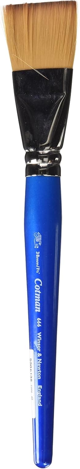 Detalle de Winsor & Newton Cotman Aquarell Synthetikhaar Pinsel 666 – Ein-Strich-Pinsel, langer Stiel