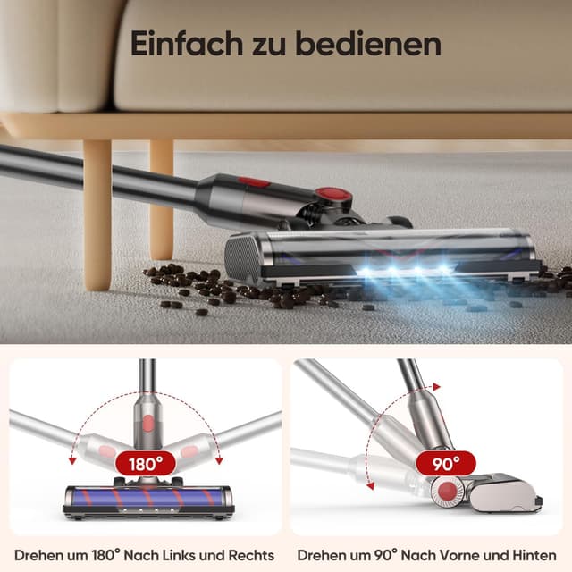 Detalle 2 de FLYLINKTECH Bürste 4-LED für Dyson V7-V15 🧹