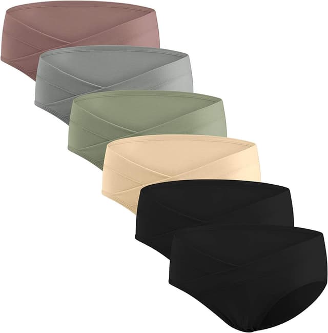 Thumbnail 6 de HBselect 6-pack Women’s Maternity Knickers in cotton with crossover fit