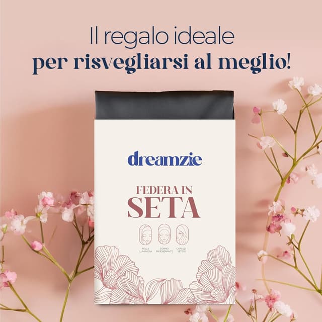 Thumbnail 6 de DREAMZIE Federa Sera 40x40 cm in seta ipoallergenica 19 momme, con cerniera nascosta (Grigio Scuro) certificata OEKO-TEX