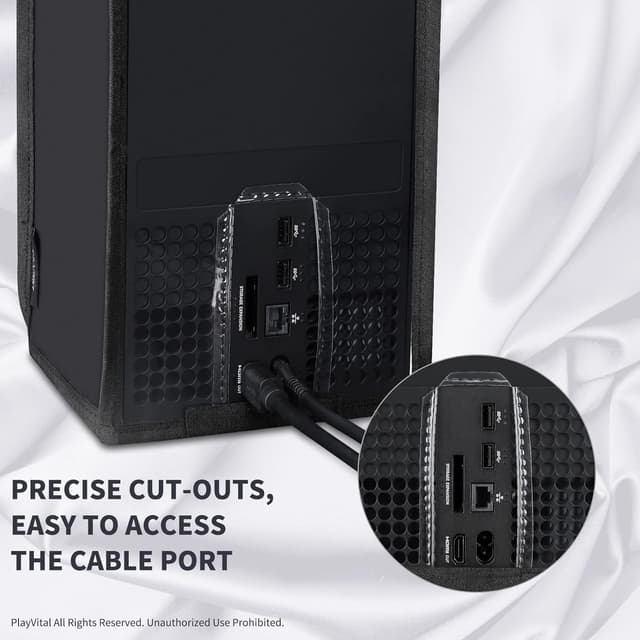 Detalle de playvital Transparent Dust Cover for Xbox Series X Console