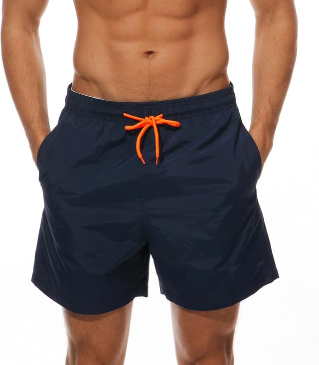 Detalle de Aisprts Costume da bagno uomo traspirante ad asciugatura rapida con 3 tasche e coulisse regolabile (S–XXL)