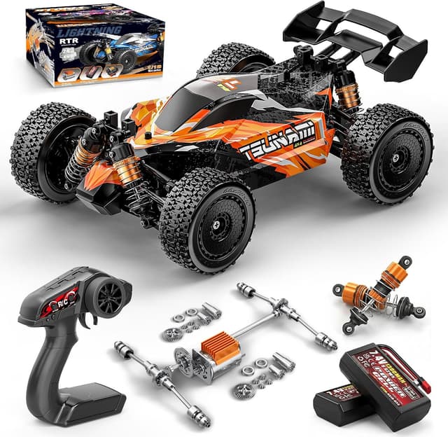 Detalle de Cirmine Macchina Telecomandata Professionale 1:18 4x4 Fuoristrada fino a 36 km/h (2,4 GHz)