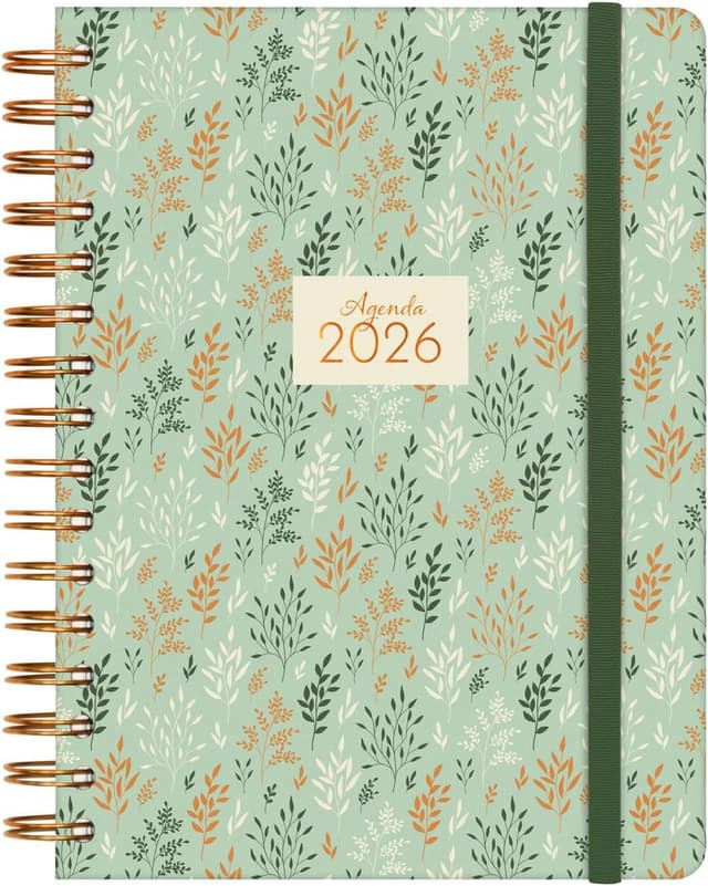 Detalle de Finocam Terminplaner Spiralbindung 2026 1 Tag pro Seite đź“’