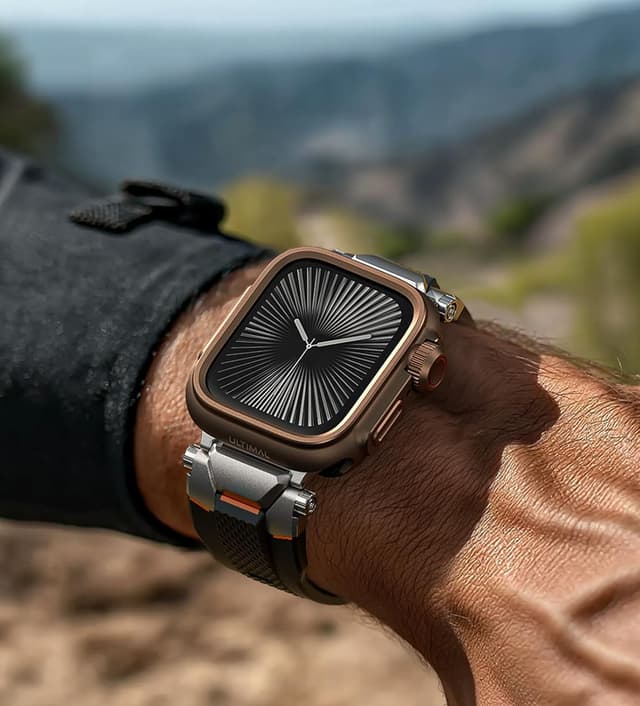Detalle de ULTIMAL Military-Grade Shockproof Watch Case for Apple Watch Series 11/10 (46mm) – Brown
