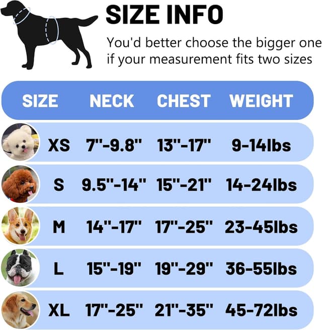 Detalle 2 de Belababy Soft No Pull Dog Harness Medium (Blue) with reflective, anti-escape strap and service patches