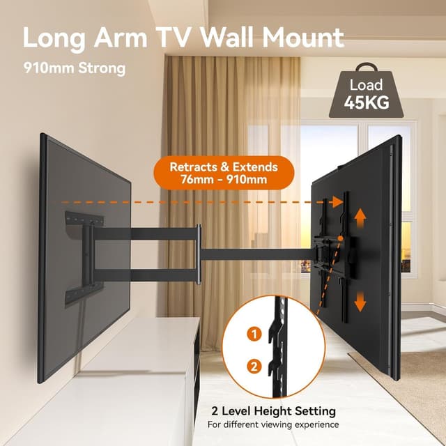 Detalle 2 de FORGING MOUNT 910 mm TV wall bracket for 32–65 inch TVs