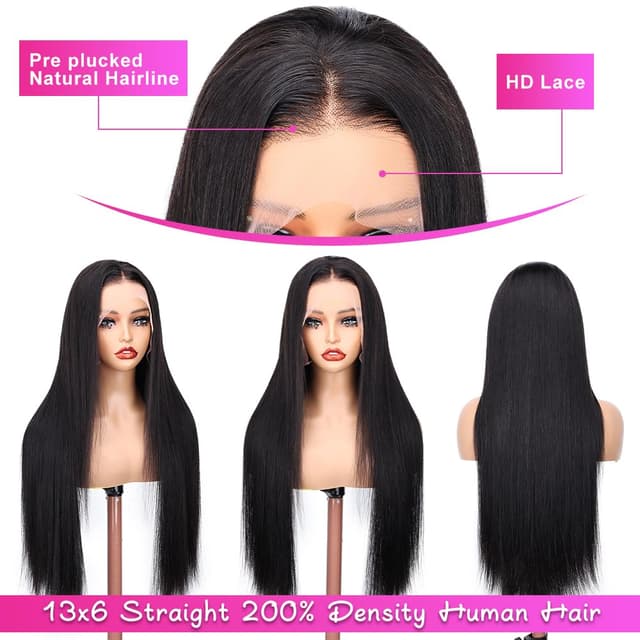 Detalle 2 de SOPSFR SOPSFR straight lace wig 28 inch
