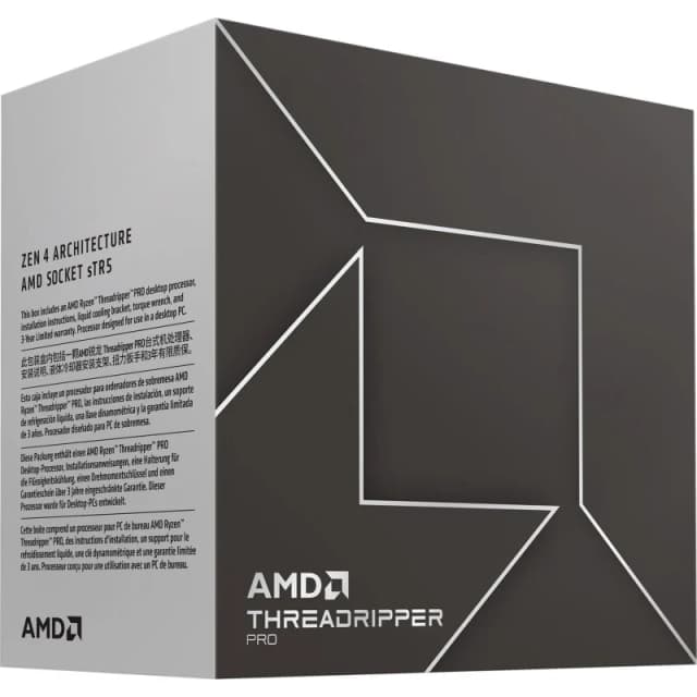 Detalle de AMD Ryzen Threadripper PRO 7975WX — 4 GHz (turbo 5,3 GHz)