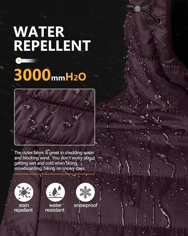 Detalle 2 de Outdoor Ventures Damen Steppjacke leichte, packbar