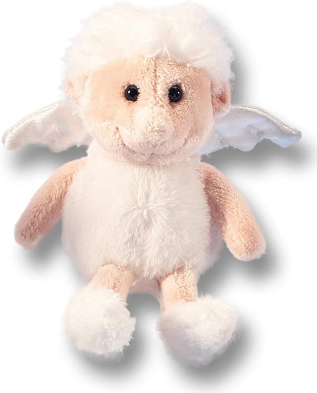 Detalle de Peluche Mini Ange Gardien Schaffer 3269 (version anglaise) beige, multicolore – 11 cm