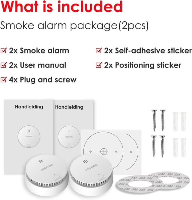 Thumbnail 6 de Smoke Alarms for Home 10-Year Battery