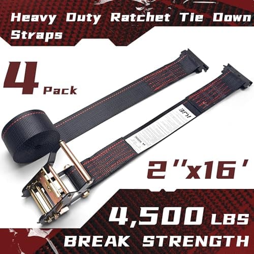 Thumbnail 1 de KJE E-Track Ratchet Straps, 4-Pack ⚙