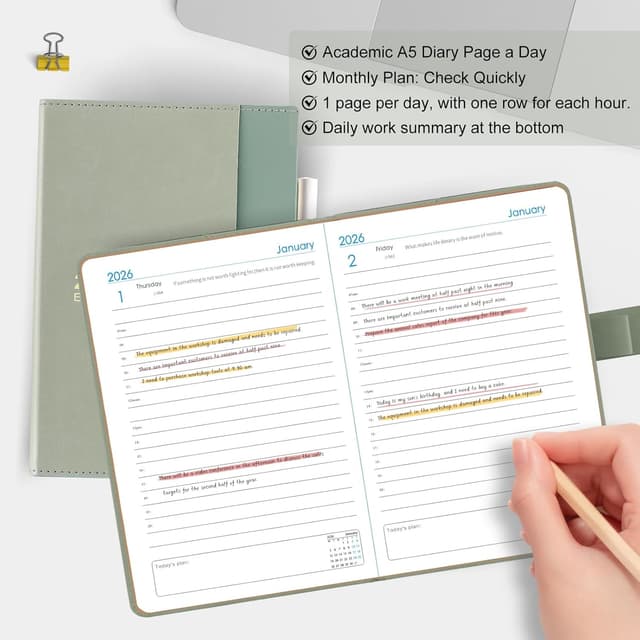 Thumbnail 4 de Diario accademico 2026 A5 una pagina al giorno