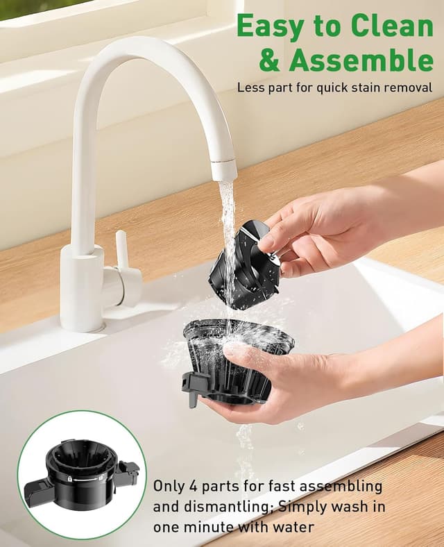 Thumbnail 6 de GlowWise Cold Press Juicer 4.3in 🧃