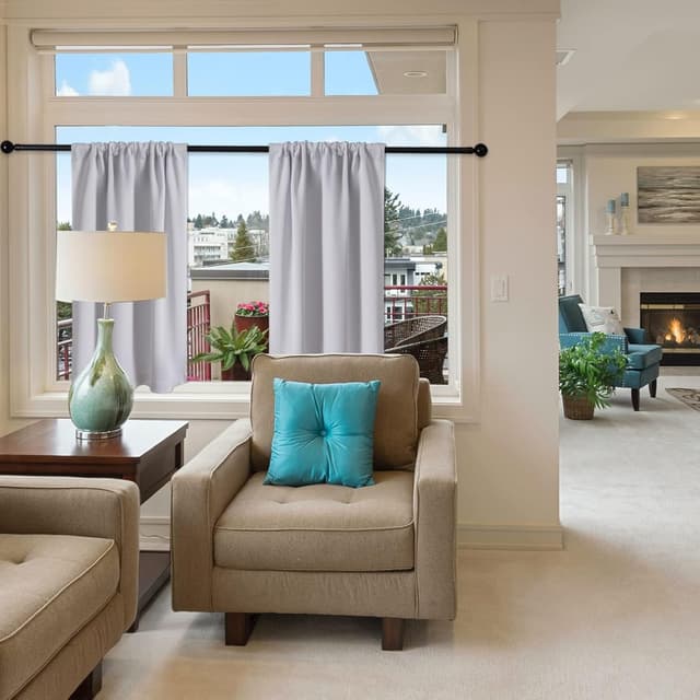 Thumbnail 4 de MRTREES Petit Rideau Occultant Blanc 90x120 cm