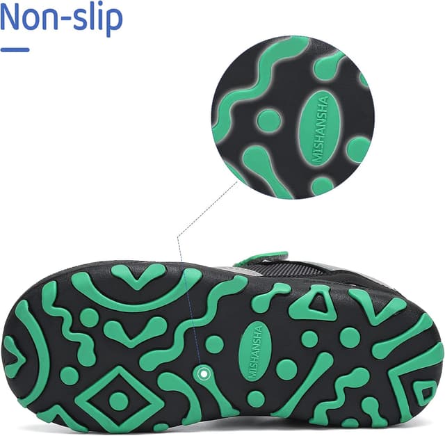 Detalle de Mishansha Wanderschuhe Kinder Sports Sneaker für Mädchen – leichte Outdoor-Turnschuhe (Schwarz, Größe 13)