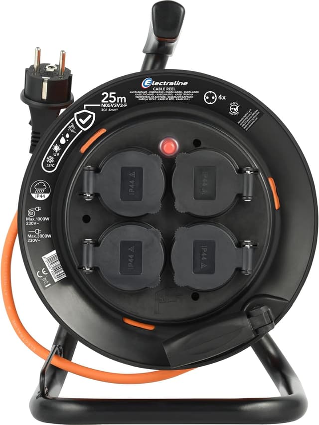 Detalle 2 de Electraline Kabeltrommel 49239 IP44 25 m
