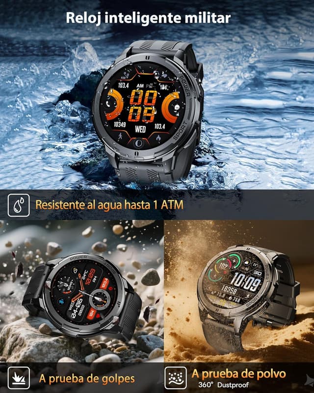 Thumbnail 6 de OUKITEL Reloj Inteligente Hombre 1,43" AMOLED