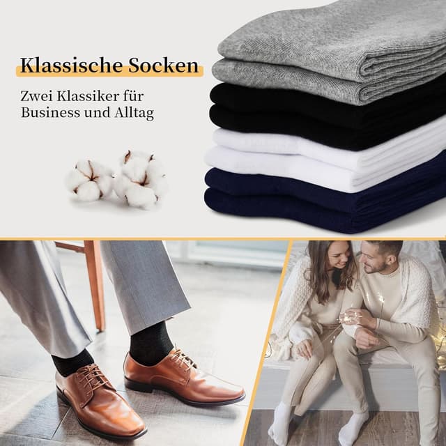 Thumbnail 6 de YOUCHAN 10 Paar Business-Socken ohne Naht aus Baumwolle – atmungsaktiv und OEKO-TEX-zertifiziert