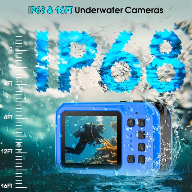 Detalle 2 de Yixinxin Unterwasserkamera 4K mit 64 MP