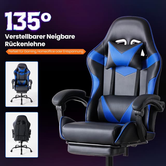 Thumbnail 4 de Sweetcrispy Sedia da gaming ergonomica 130 kg